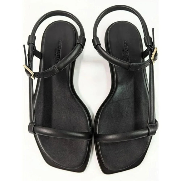 Lafayette 148 Women's Caroline City Ankle Strap Sandal Black Size 36 (MSRP $598) - Picture 4 of 9